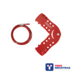 Bloqueo Múltiple Con Cable Acero Inox Recubierto de 5mm X 2mm
