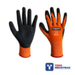 Guante Multiflex Poliéster Látex Naranja