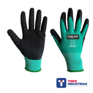 Guante Multiflex Poliéster Látex Verde