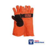 Guante Soldador Naranja Negro