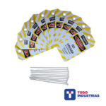 Kit Tarjeta Bilingüe Amarilla No Operar Loto