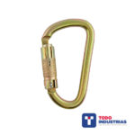 Mosquetón en D Triple Seguro