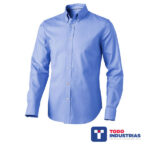 CAMISA OXFORD AZUL MANGA LARGA
